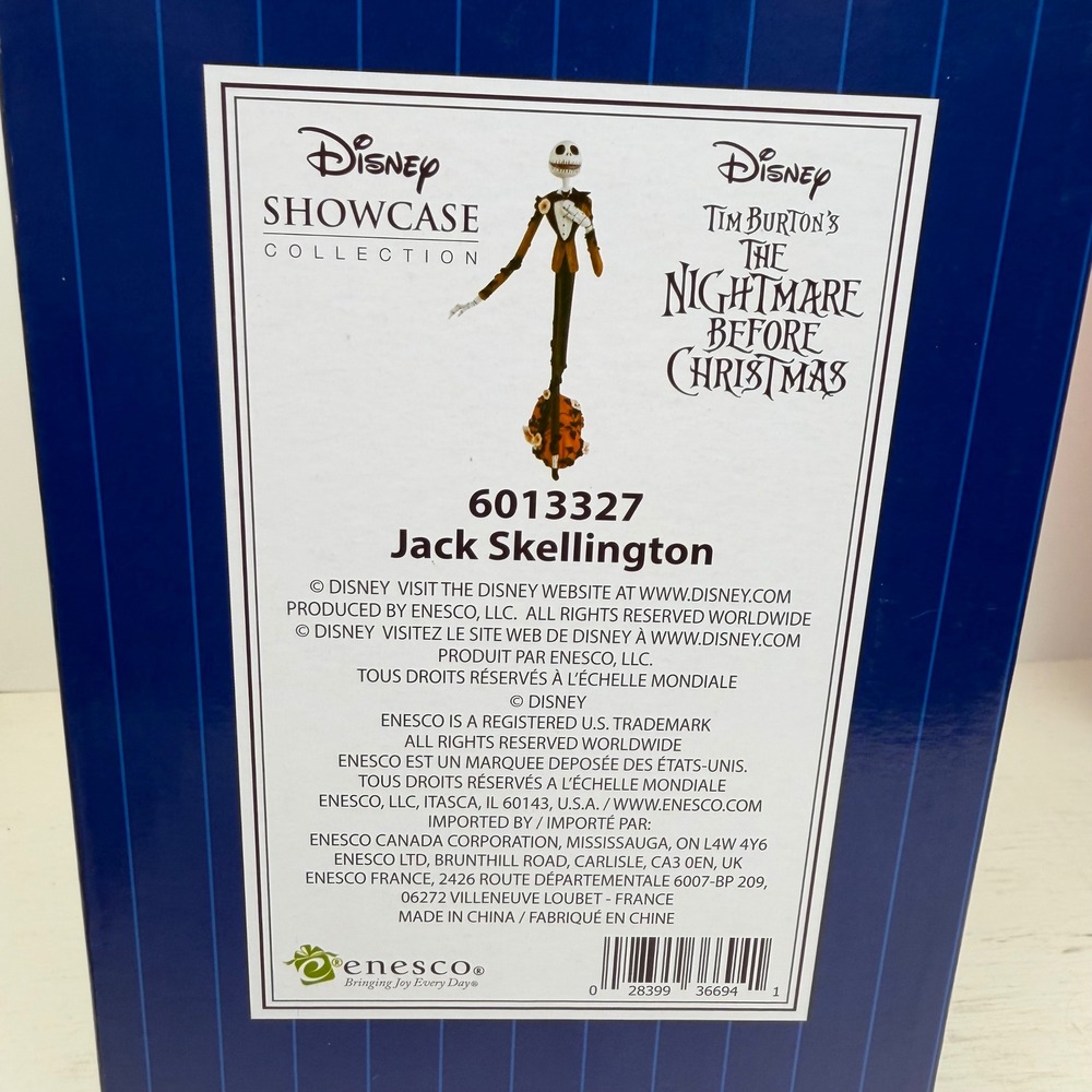 Disney Showcase Jack Skellington Enesco Figurine 6013327 Nightmare Before Xmas